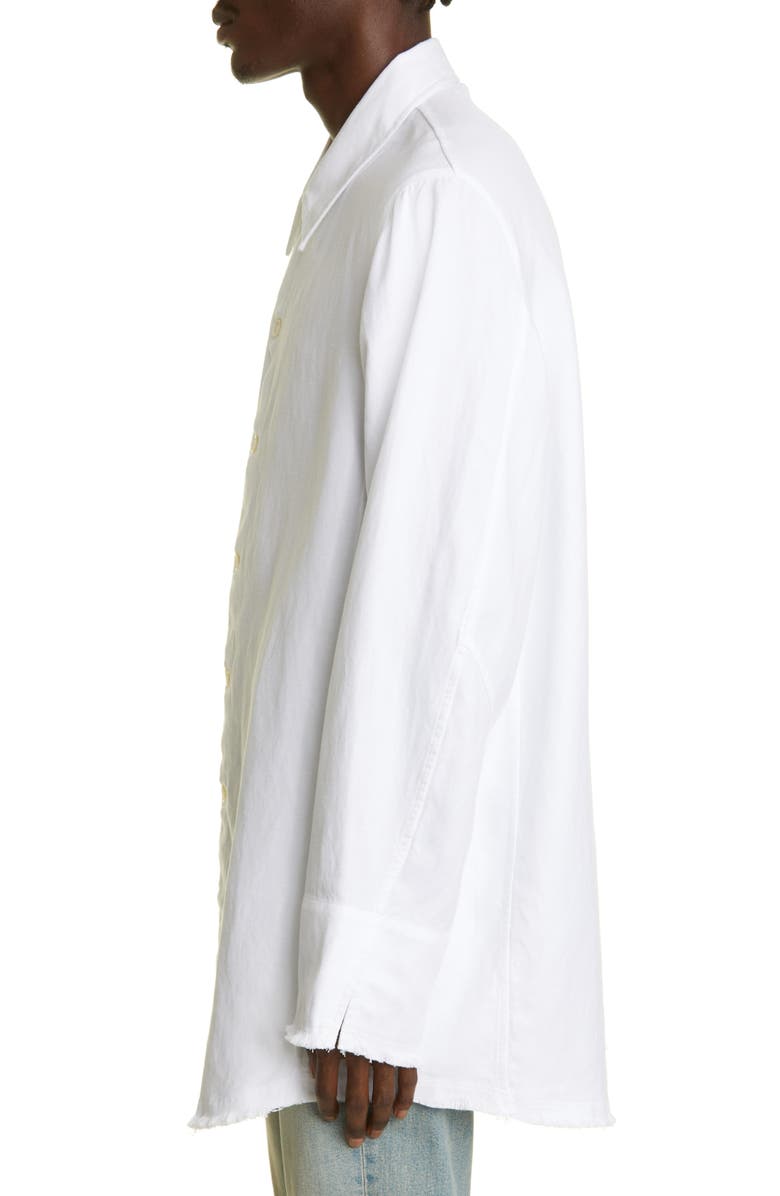 OUR LEGACY Big Welding Oversize Cotton & Hemp Button-Up Shirt, Alternate, color, 