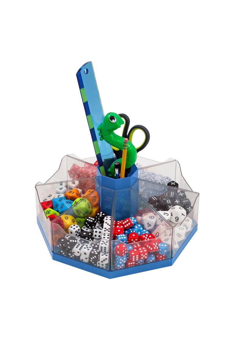 Classroom Caddie Blue 360° Spinning Organizer, 8 Trays, Alternate, color, Multicolored