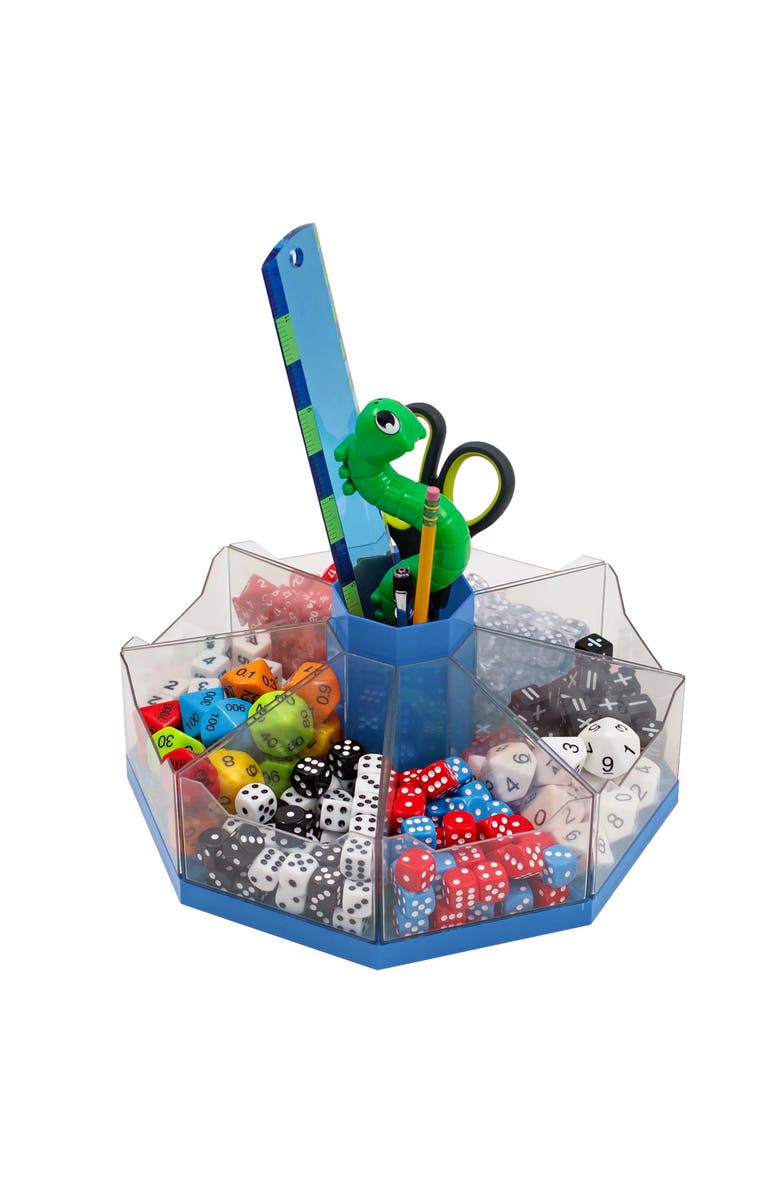 Junior Learning Classroom Caddie Blue 360° Spinning Organizer, 8 Trays, Alternate, color, Multicolored