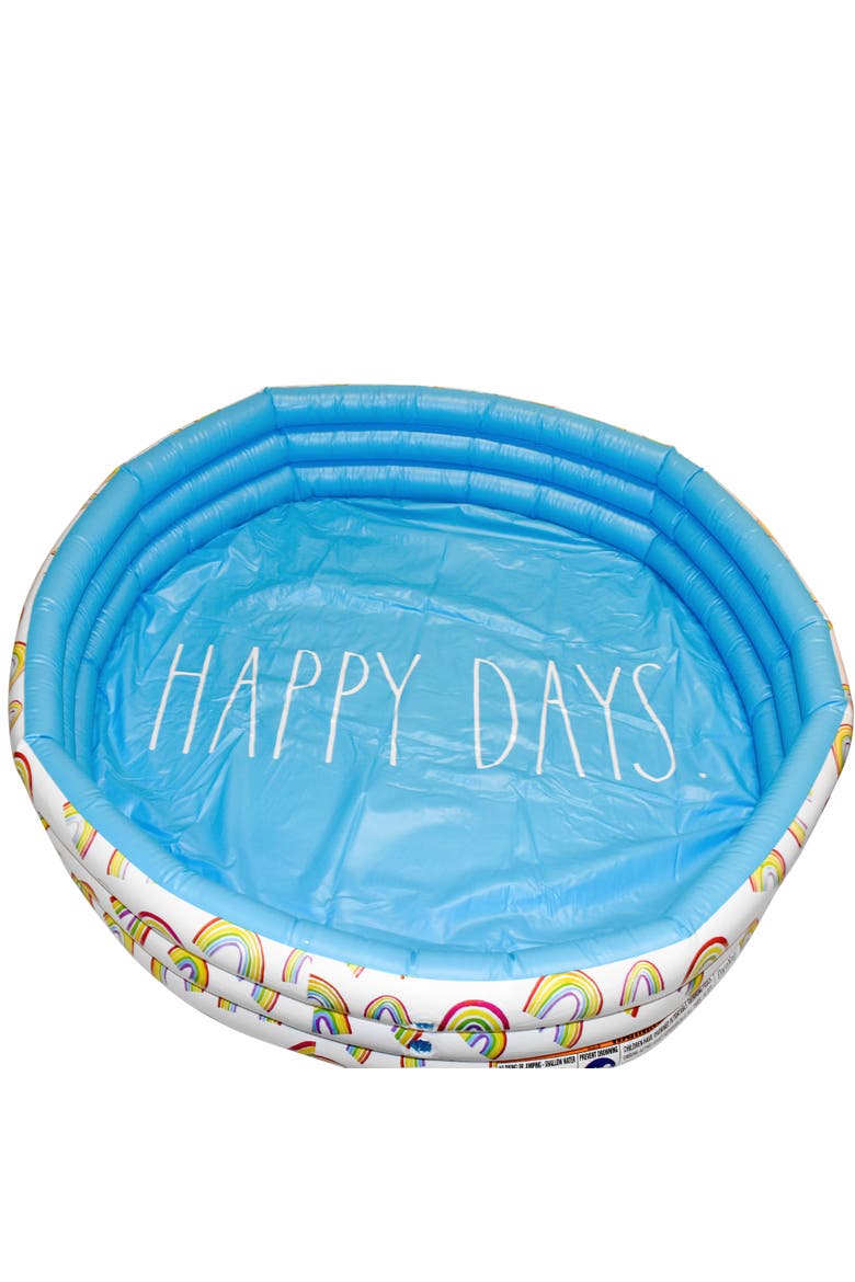 Happy Days Aqua Rainbow 46" Mini Pool, Coconut Float, Ages 5+, Alternate, color, Multicolored