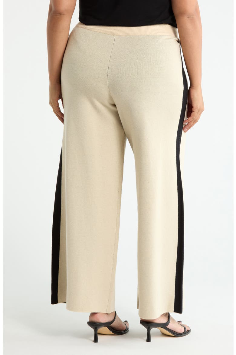 Side Stripe Pull-On Pants, Alternate, color, CREAM PUFF