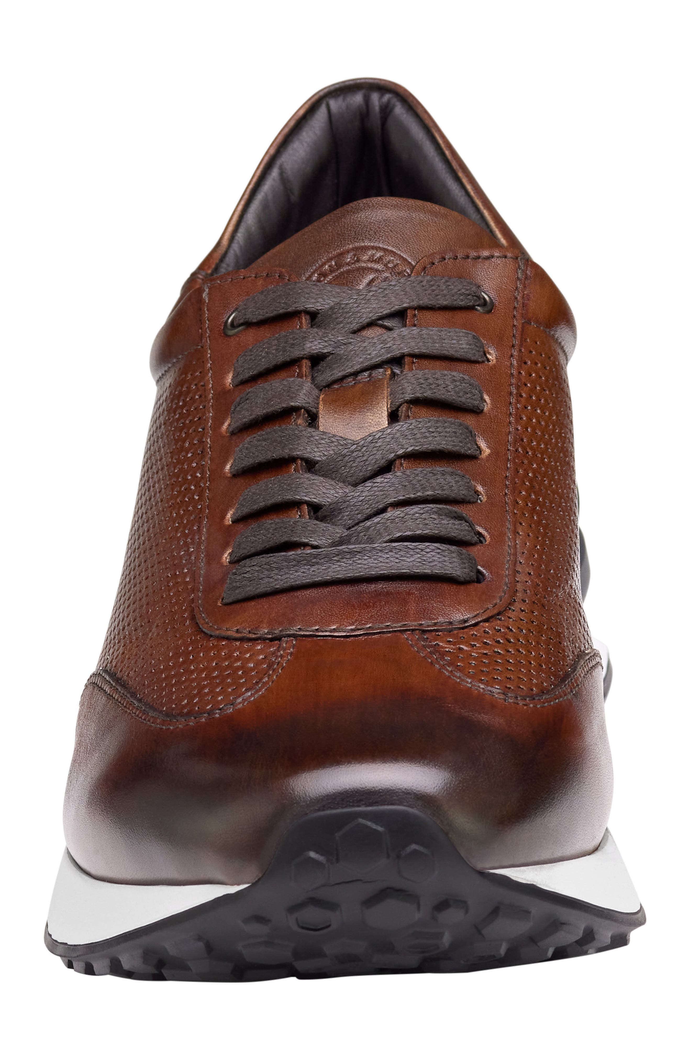 Johnston & Murphy Briggs Sneaker, Alternate, color, Brown Italian Calfskin