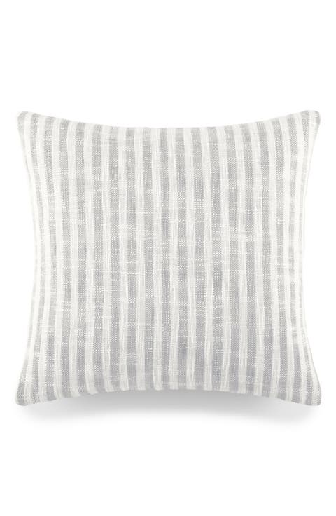 Yarn-Dyed Stripe Cotton Throw Pillow