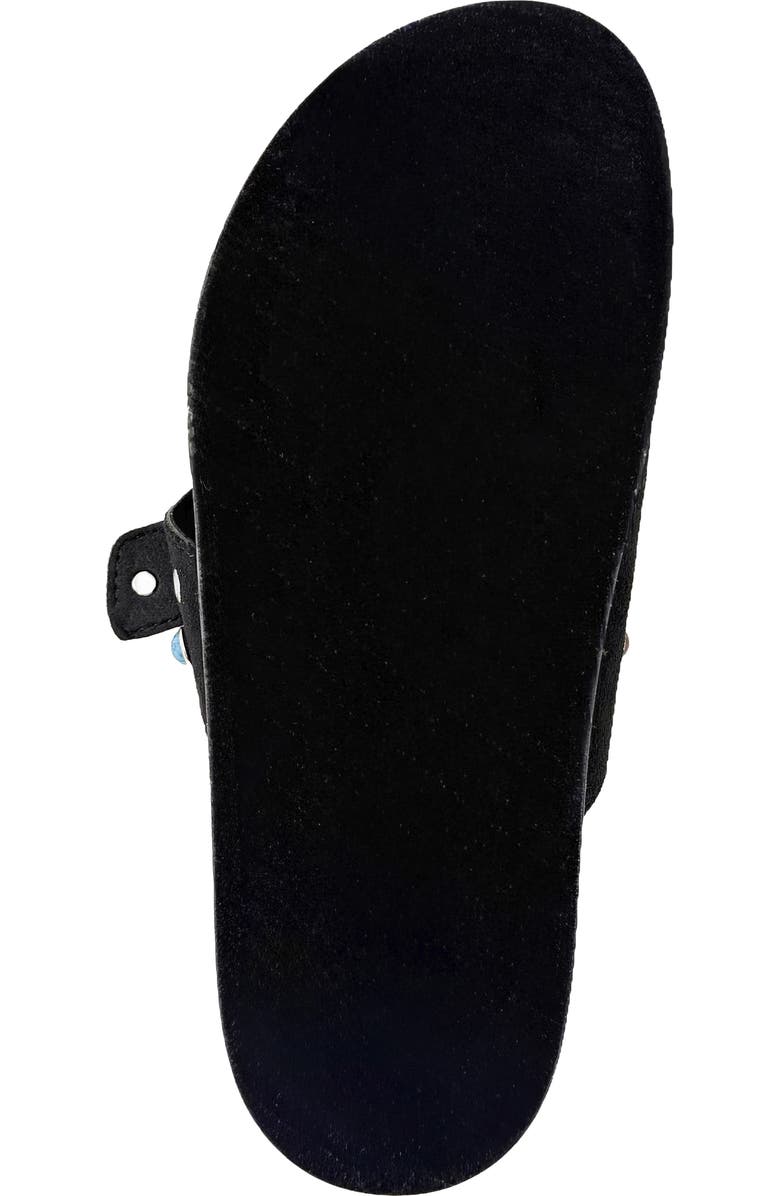 SHUSHOP Bloom Slide Sandal, Alternate, color, Black
