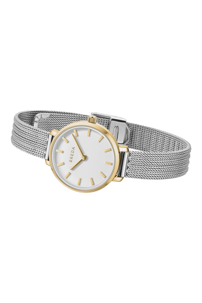Beverly Mesh Strap Watch, 25mm, Alternate, color, TWO-TONE