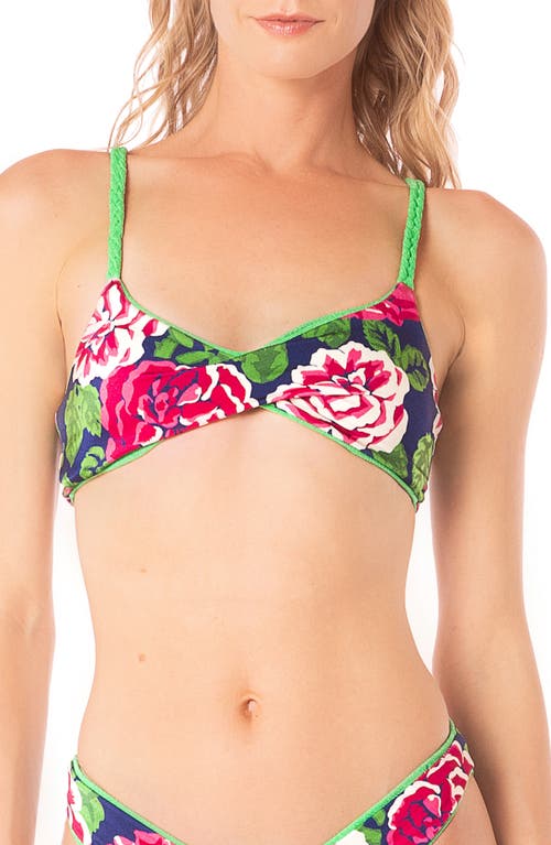 Maaji Parakeet Temis Reversible Bikini Top In Bright Green
