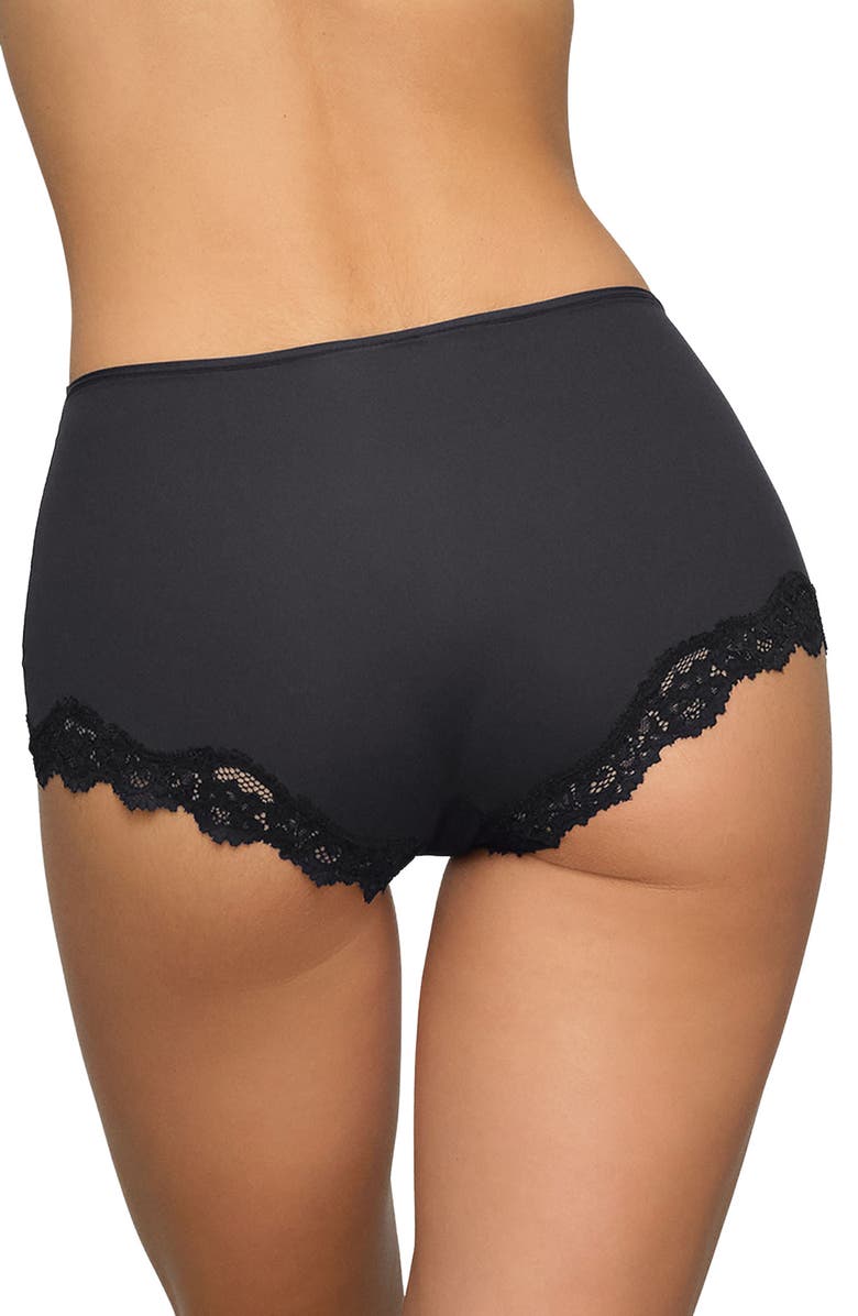 SKIMS Fits Everybody Lace Boy Short, Alternate, color, Onyx