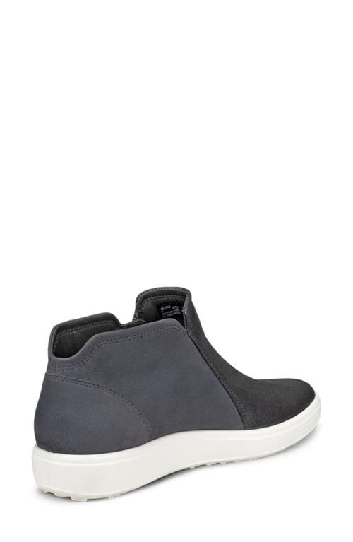 Ecco Soft 7 Mid Top Zip Sneaker In Gray