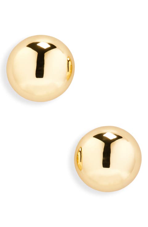 Oversize Dome Button Stud Earrings