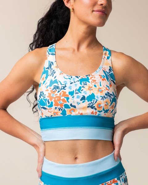 Cut Back Crop Swim Top