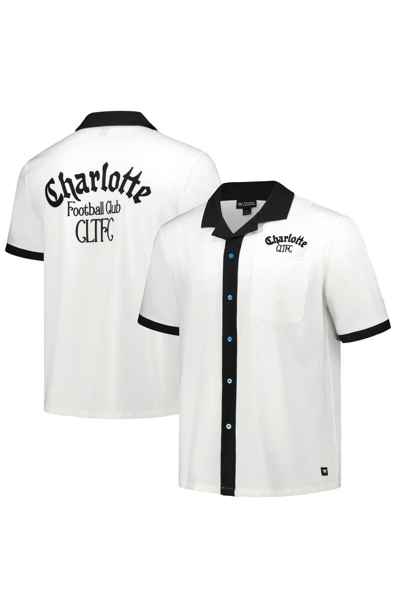 THE WILD COLLECTIVE Men's The Wild Collective  White Charlotte FC Bowler Button-Up Shirt, Main, color, White