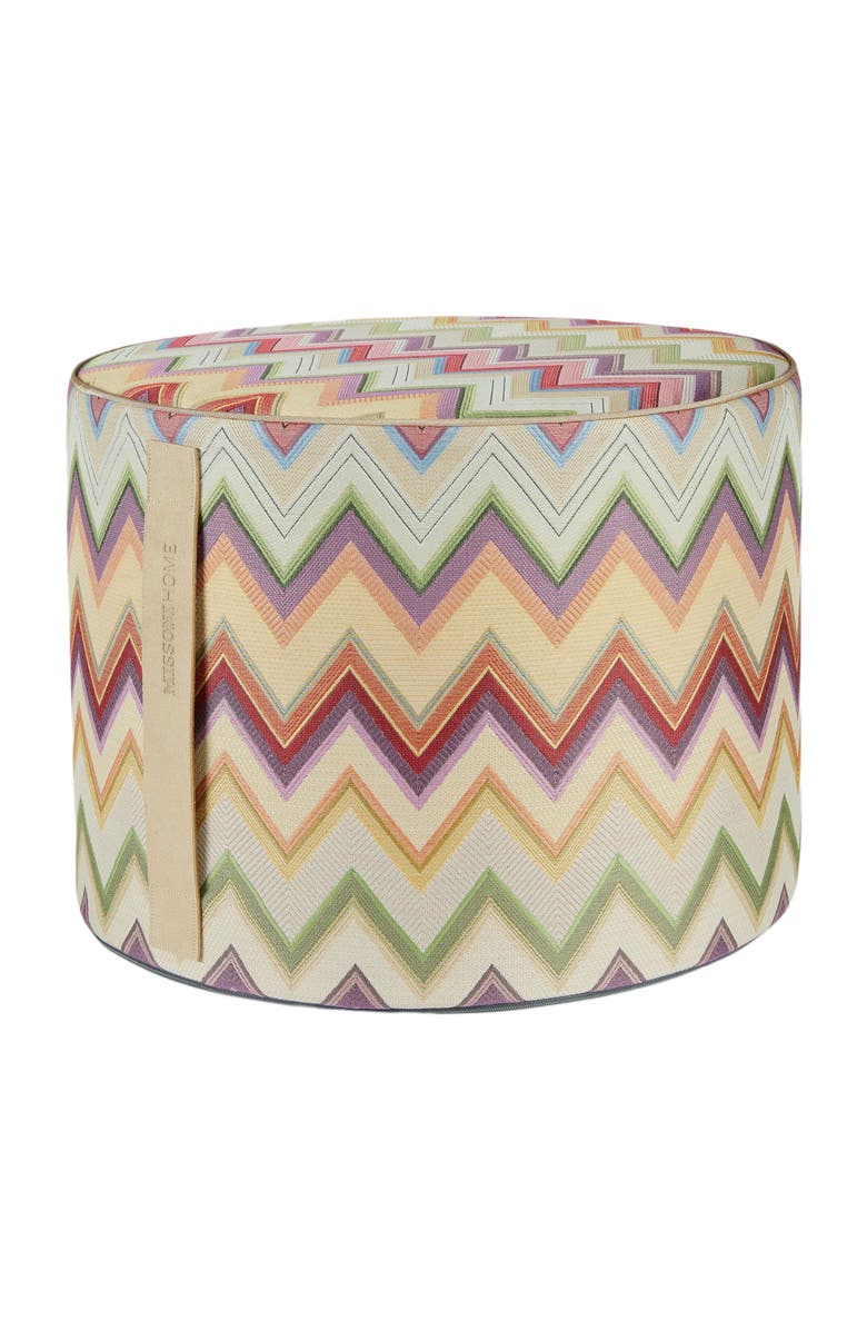 Missoni Home Agadir Cylindrical Pouffe 40x30 Cm, Main, color, Multicoloured