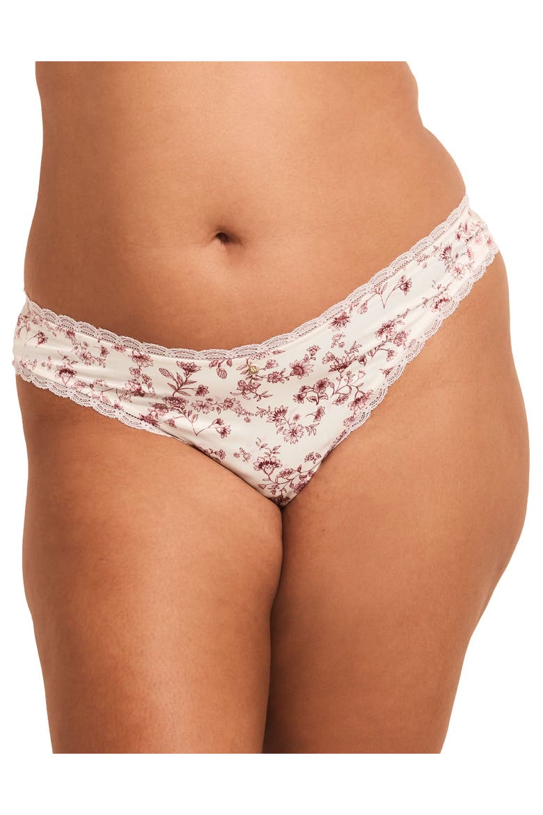 Elsie Bikini Panties, Main, color, Floral pink