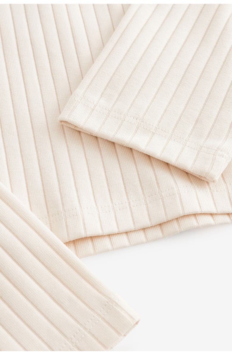 NEXT Kids' Mock Neck Rib Cotton Crop Top, Alternate, color, 