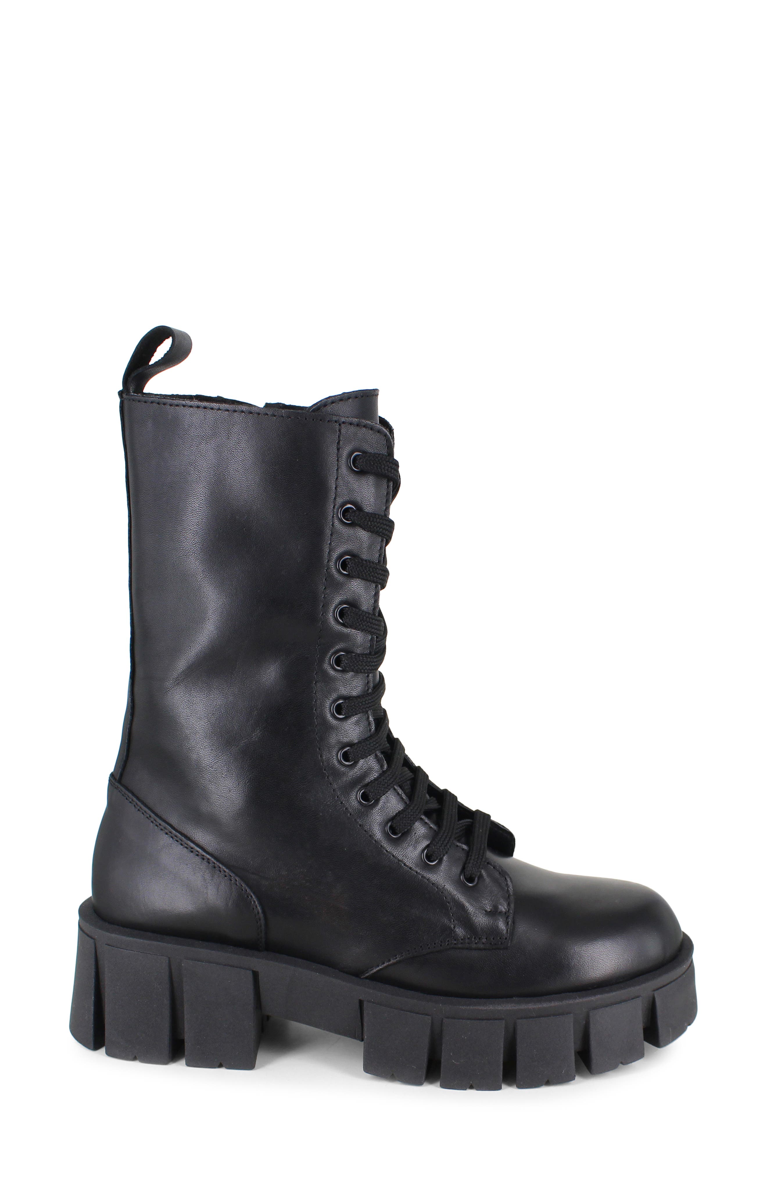 ZIGI Shainel Waterproof Combat Boot, Alternate, color, Black