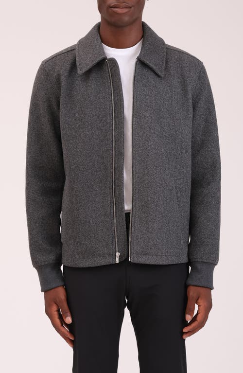 Bagatelle Knit Bomber Jacket In Gray