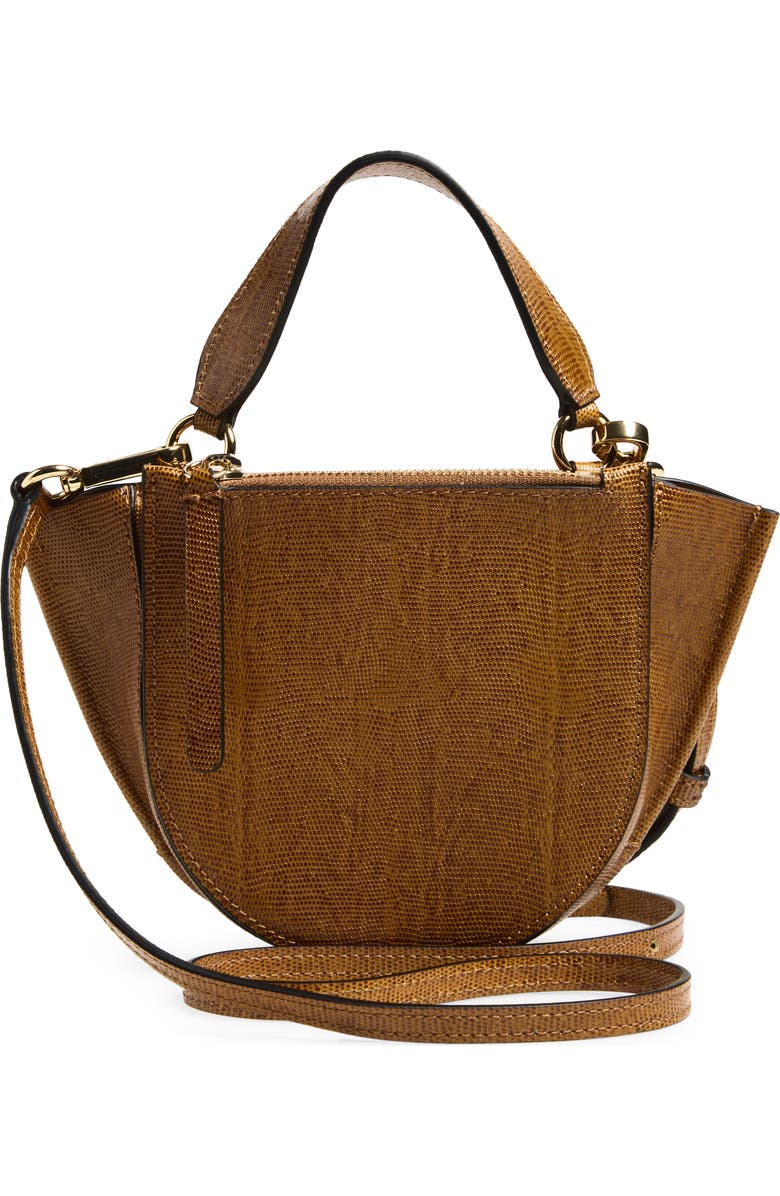 Wandler Hortensia Lizard Embossed Leather Handbag, Alternate, color, Tabacco Lizzard 1776