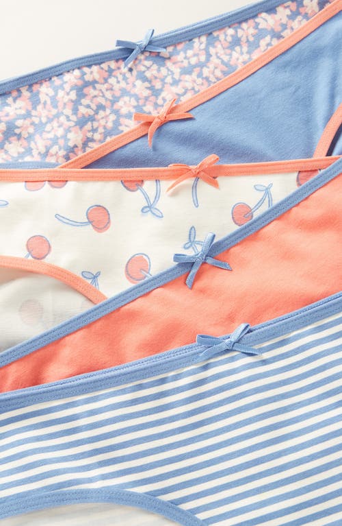 Nordstrom Kids' Assorted 5-pack Hipster Briefs In Blue