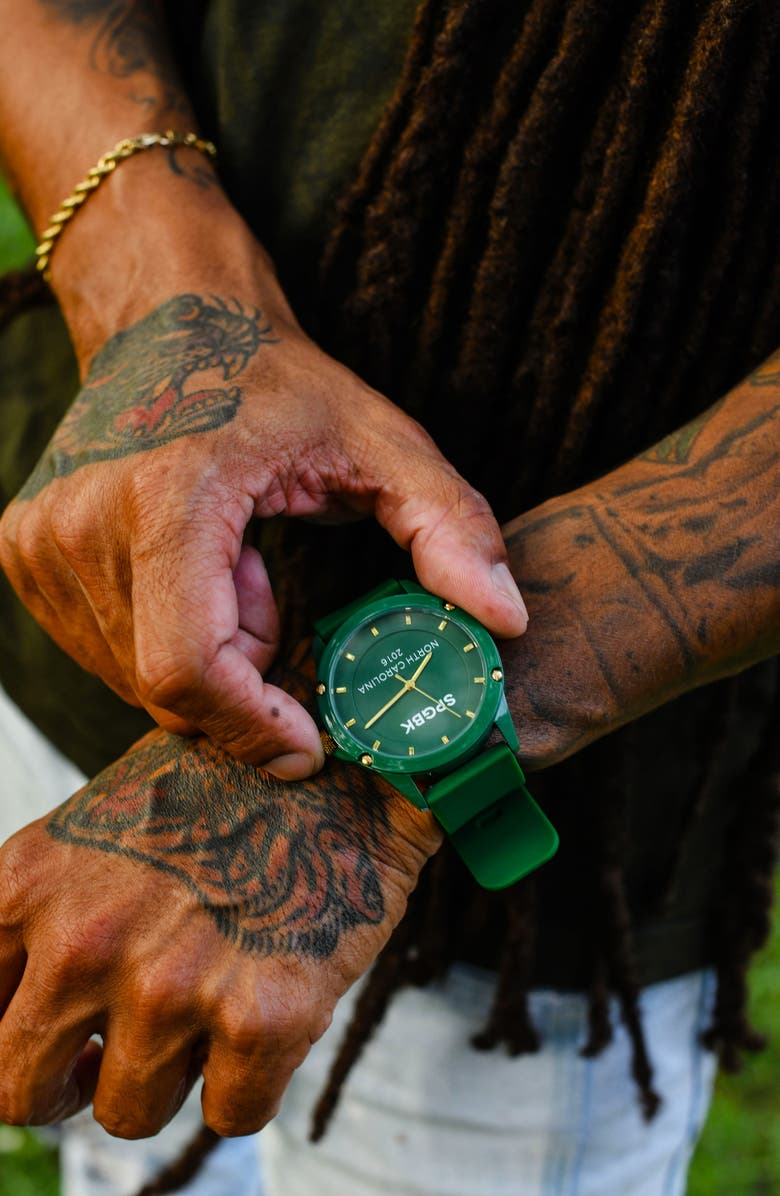 SPGBK Watches Trojan Silicone Strap Watch, 42mm, Alternate, color, 