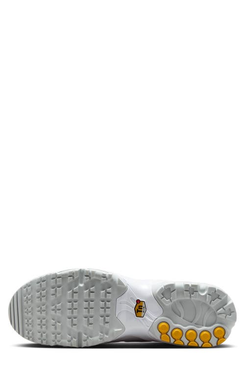 Nike Air Max Plus Sneakers White In White/gold/salsa Red
