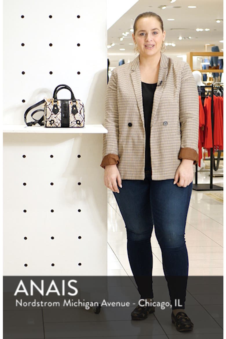 Faux Snakeskin Bowler Bag video