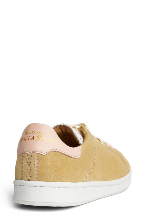 The Office Of Angela Scott The Elliot Sneaker In Tan Metallic