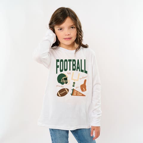 Football Icons Long Sleeve T-Shirt (Little Kid & Big Kid)
