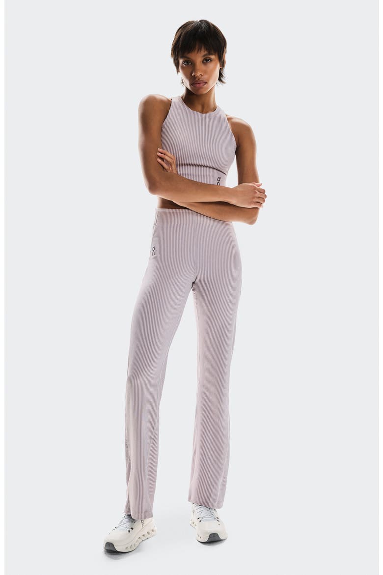All Day Ribbed High Waist Pants, Alternate, color, ORCHID/ LILAC