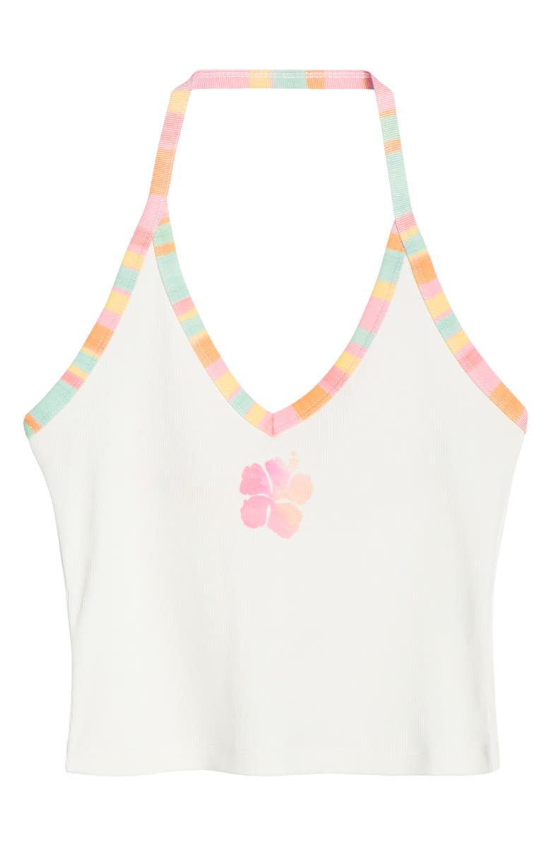 Kulani Kinis Printed Dip Halter Tank, Alternate, color, Summer Sundae
