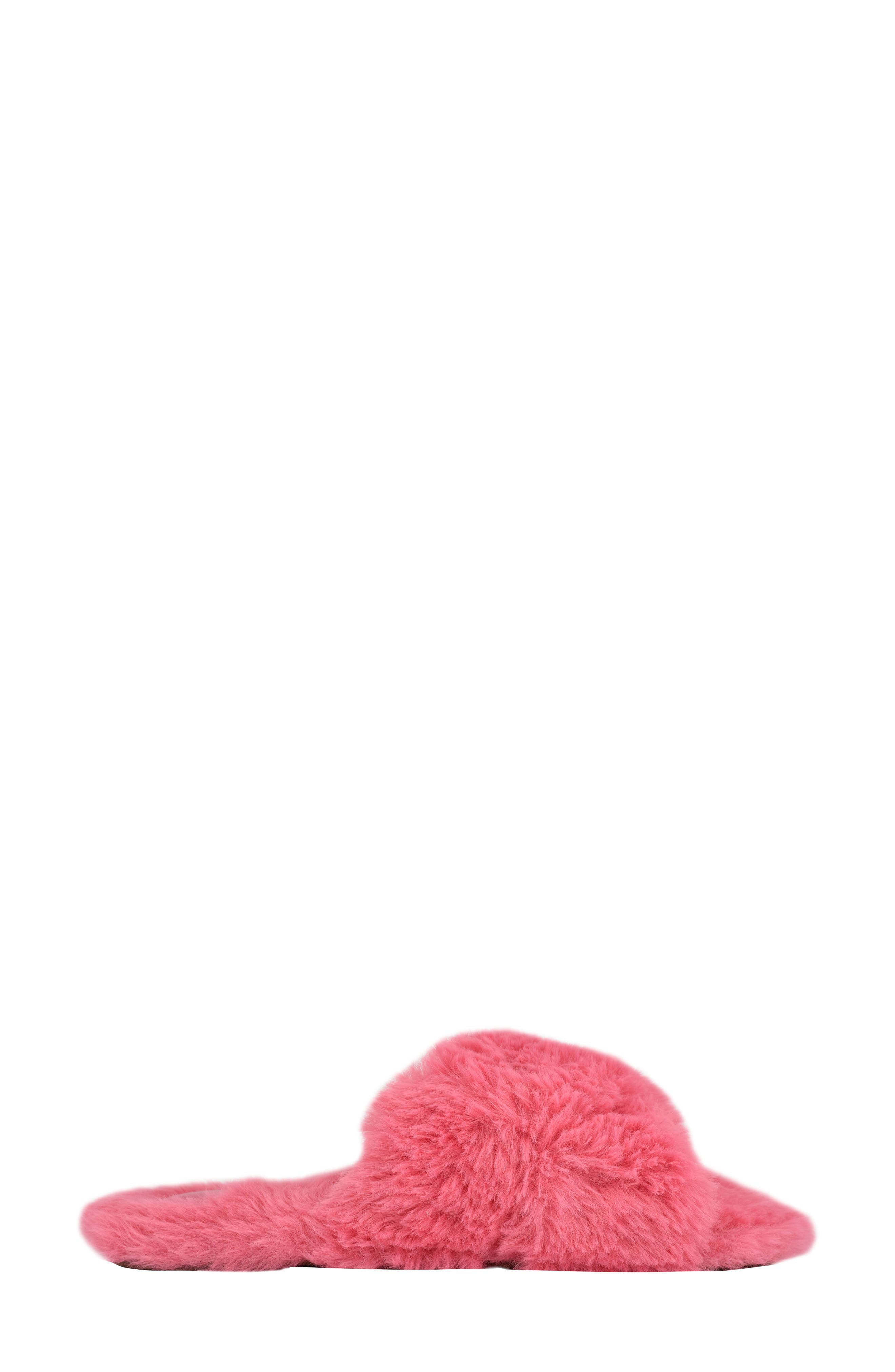 Nine West Cozy Faux Fur Slipper, Alternate, color, 