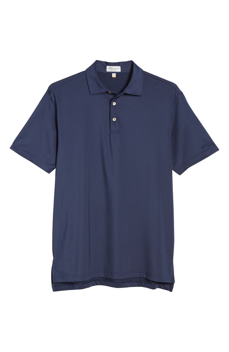 Peter Millar Sean Regular Fit Stretch Jersey Polo, Alternate, color, Navy