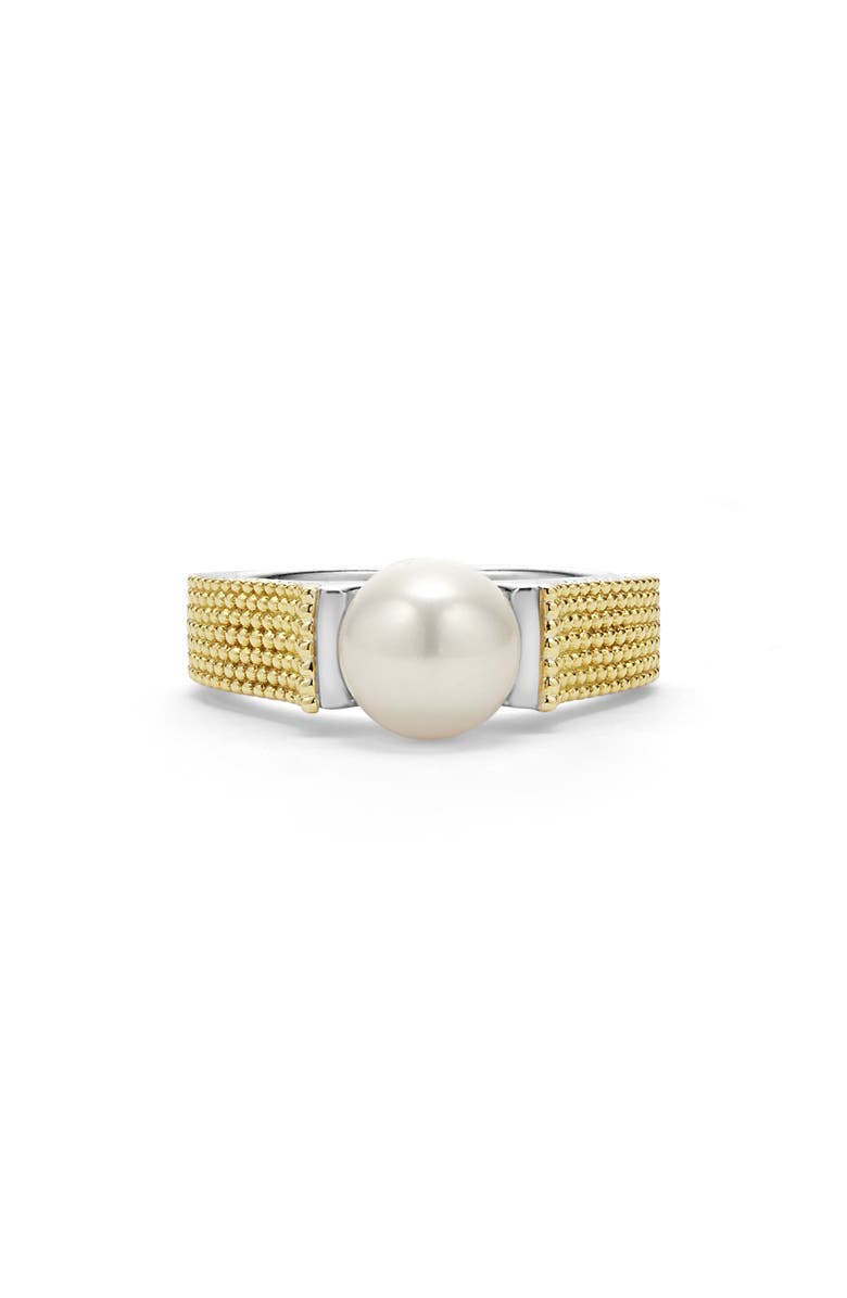 LAGOS Luna Pearl Lux Ring, Alternate, color, Silver