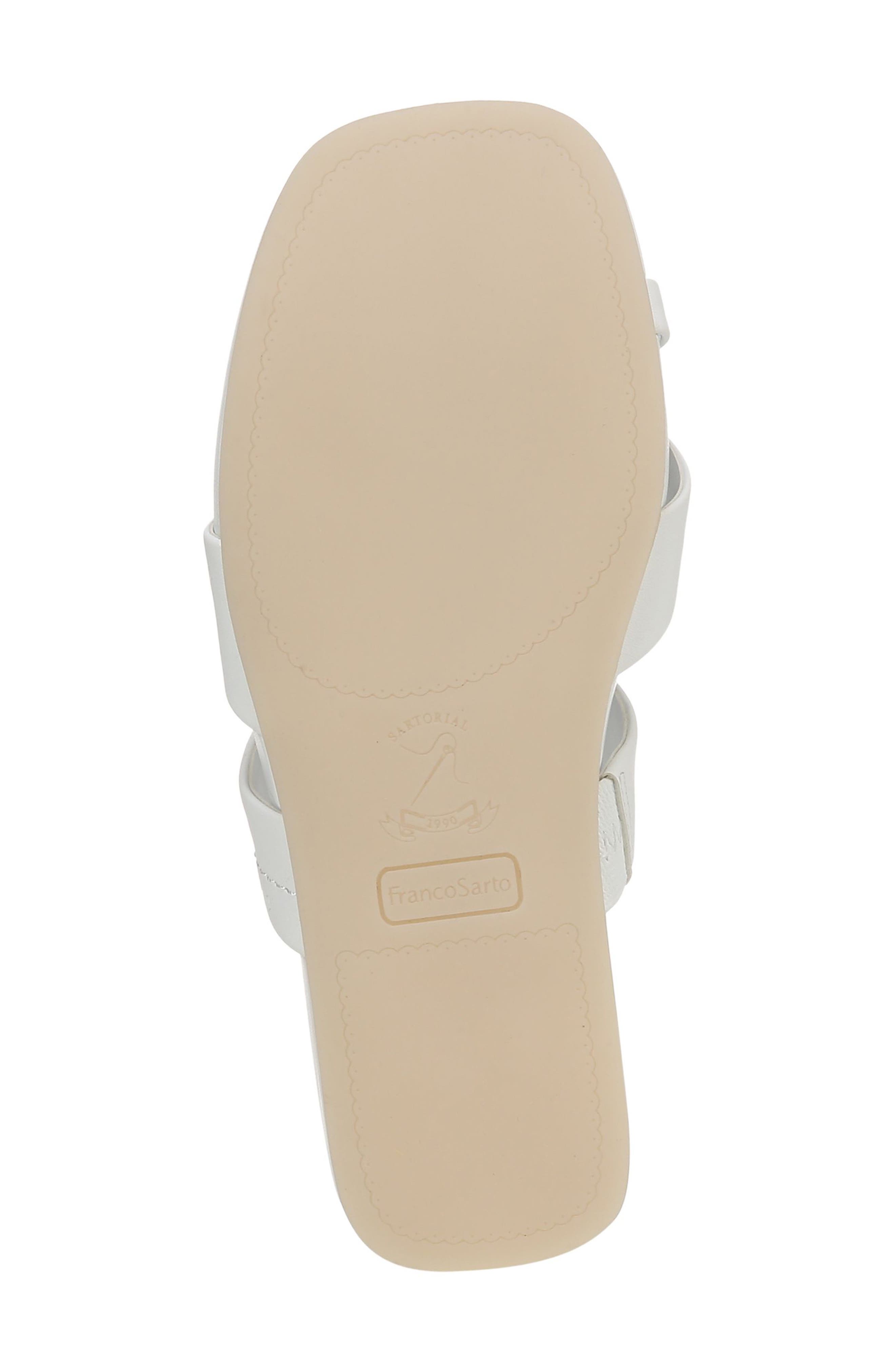Franco Sarto Estella Sandal, Alternate, color, White
