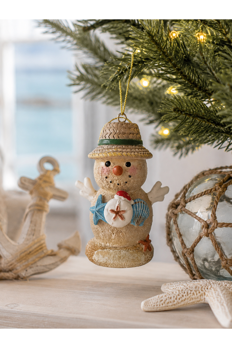 Sandman Nautical Christmas Tree Ornament 3.14", Alternate, color, Beige