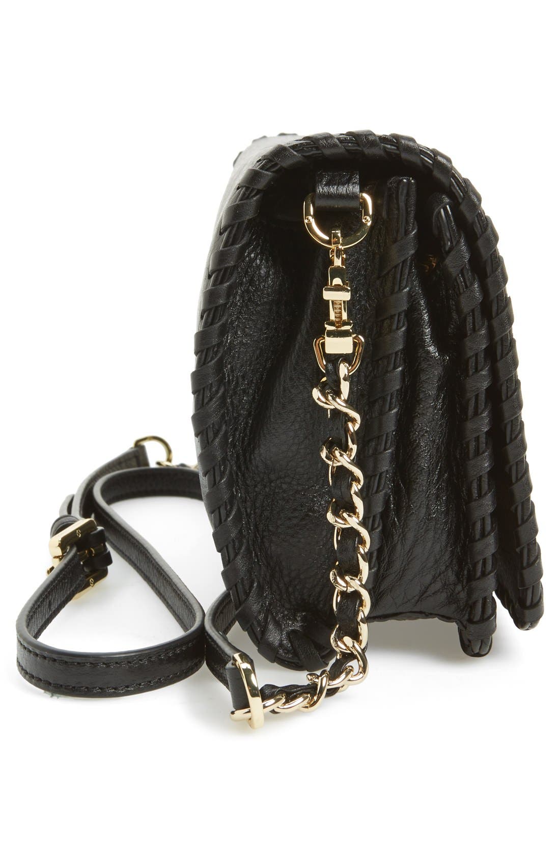 Tory Burch 'Marion' Leather Crossbody Flap Bag, Alternate, color, 