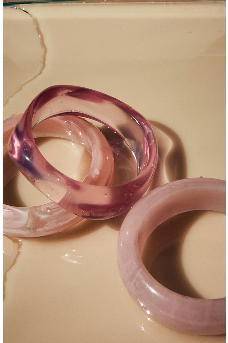 Formentera Bangle Set, Alternate, color, PINK