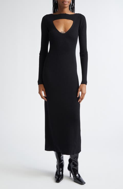 M-Oloni Wool Rib Sweater Dress