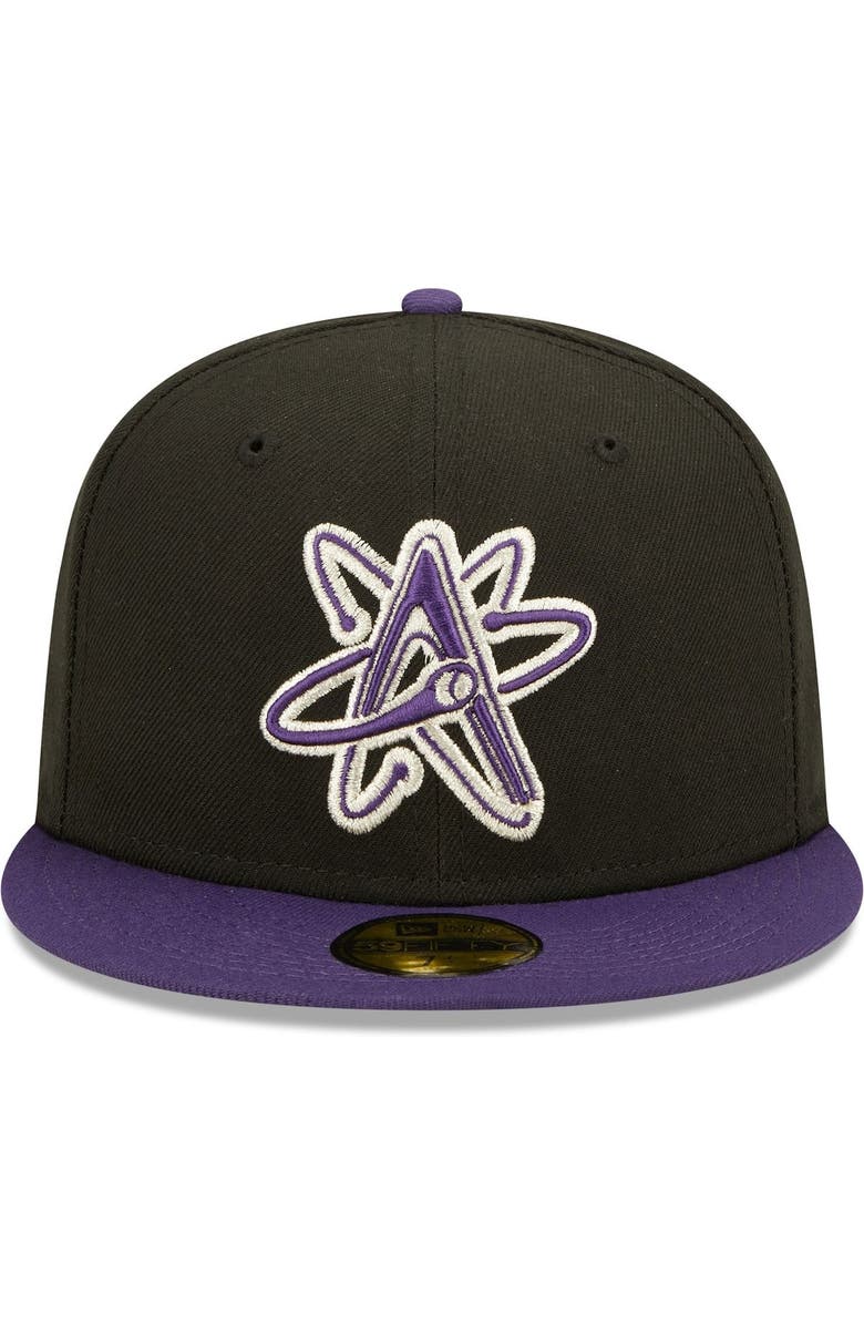 New Era Men's New Era Black Albuquerque Isotopes Alternate Logo 2 Authentic Collection 59FIFTY Fitted Hat, Alternate, color, Black