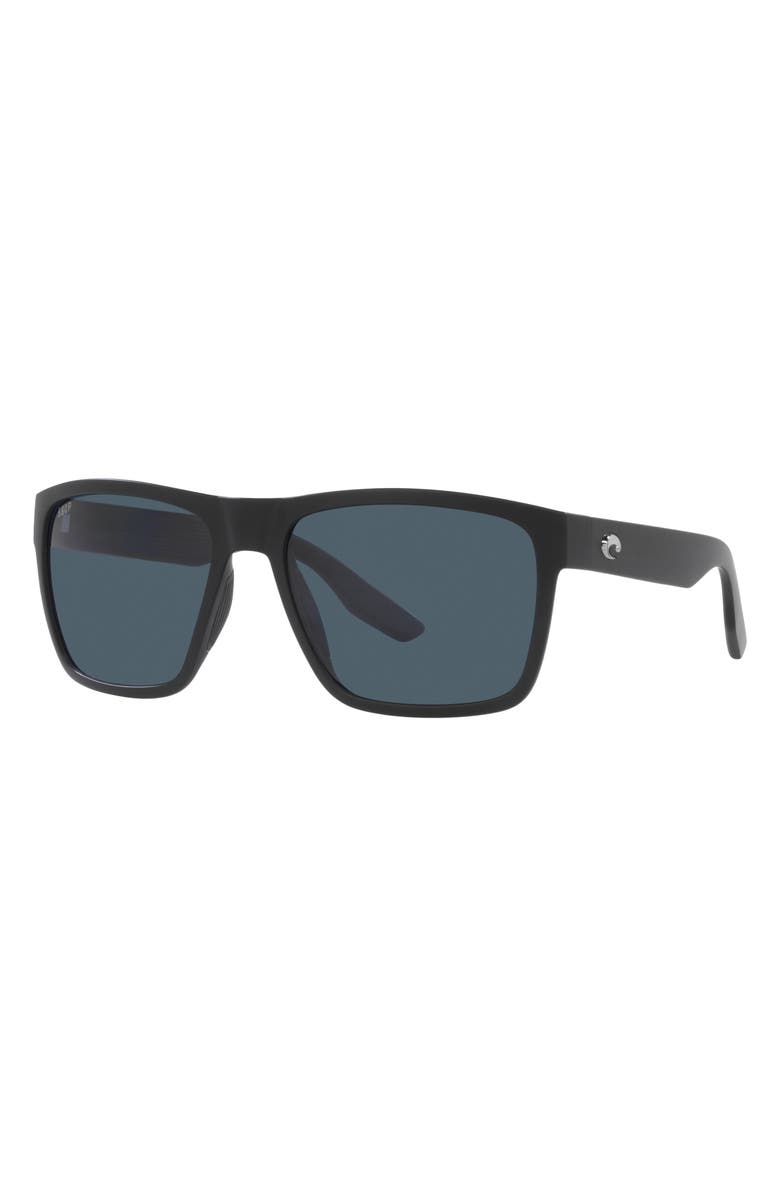 Costa Del Mar Paunch XL 59mm Square Sunglasses, Alternate, color, Matte Black