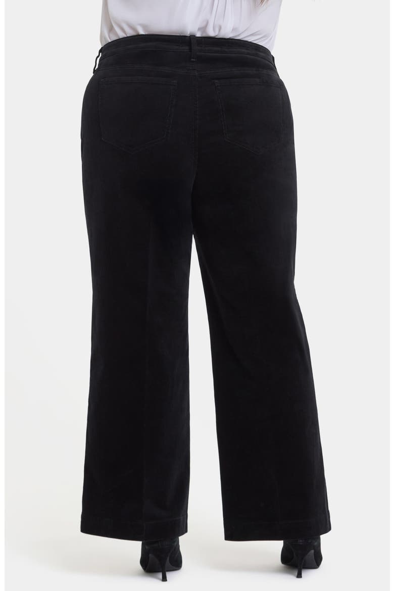 Teresa Wide Leg Corduroy Pants, Alternate, color, BLACK