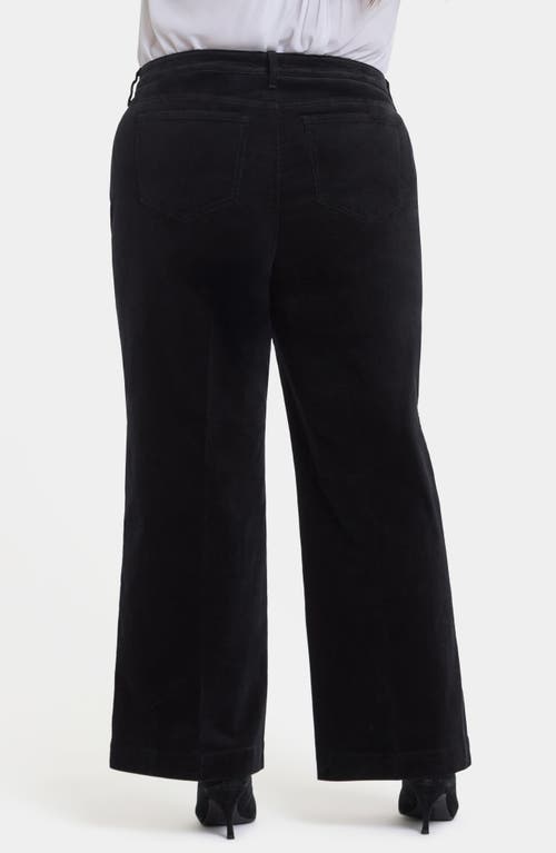 Nydj Teresa Wide Leg Corduroy Pants In Black