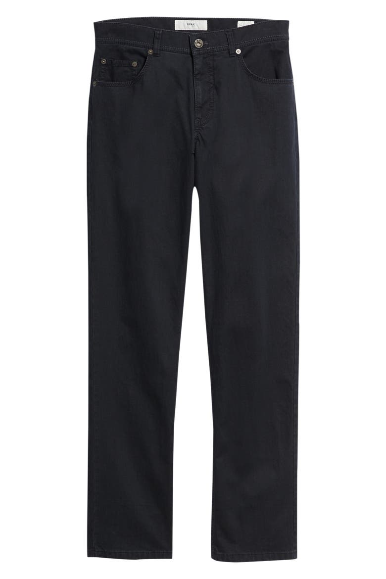 Neat Print Stretch Cotton Pants, Alternate, color, NAVY