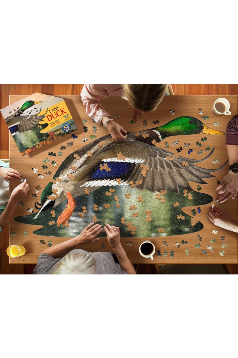 I Am Duck 1000 Pieces Animal Shaped Jigsaw Puzzle, Alternate, color, Multicolored