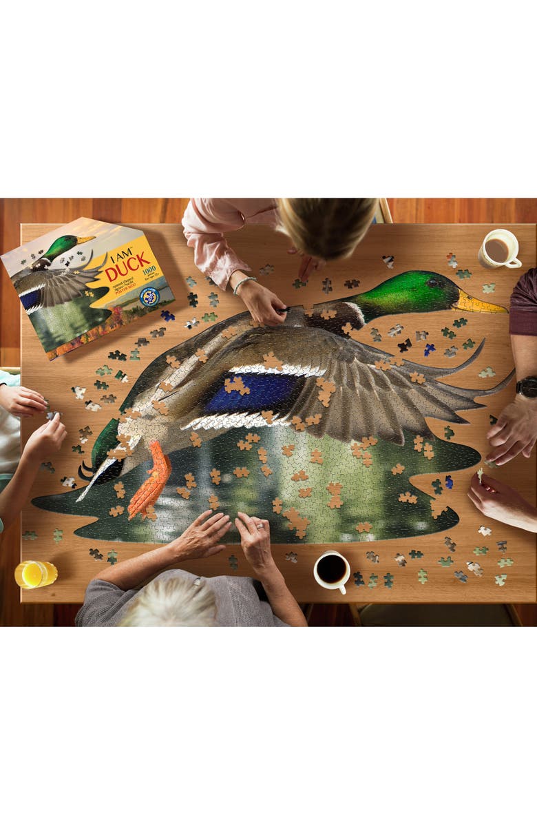 Madd Capp I Am Duck 1000 Pieces Animal Shaped Jigsaw Puzzle, Alternate, color, Multicolored