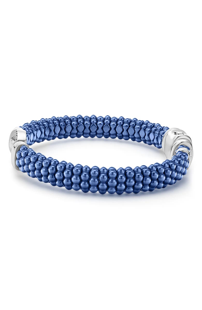 LAGOS Blue Caviar Diamond & Ceramic Rope Bracelet, Alternate, color, Marine