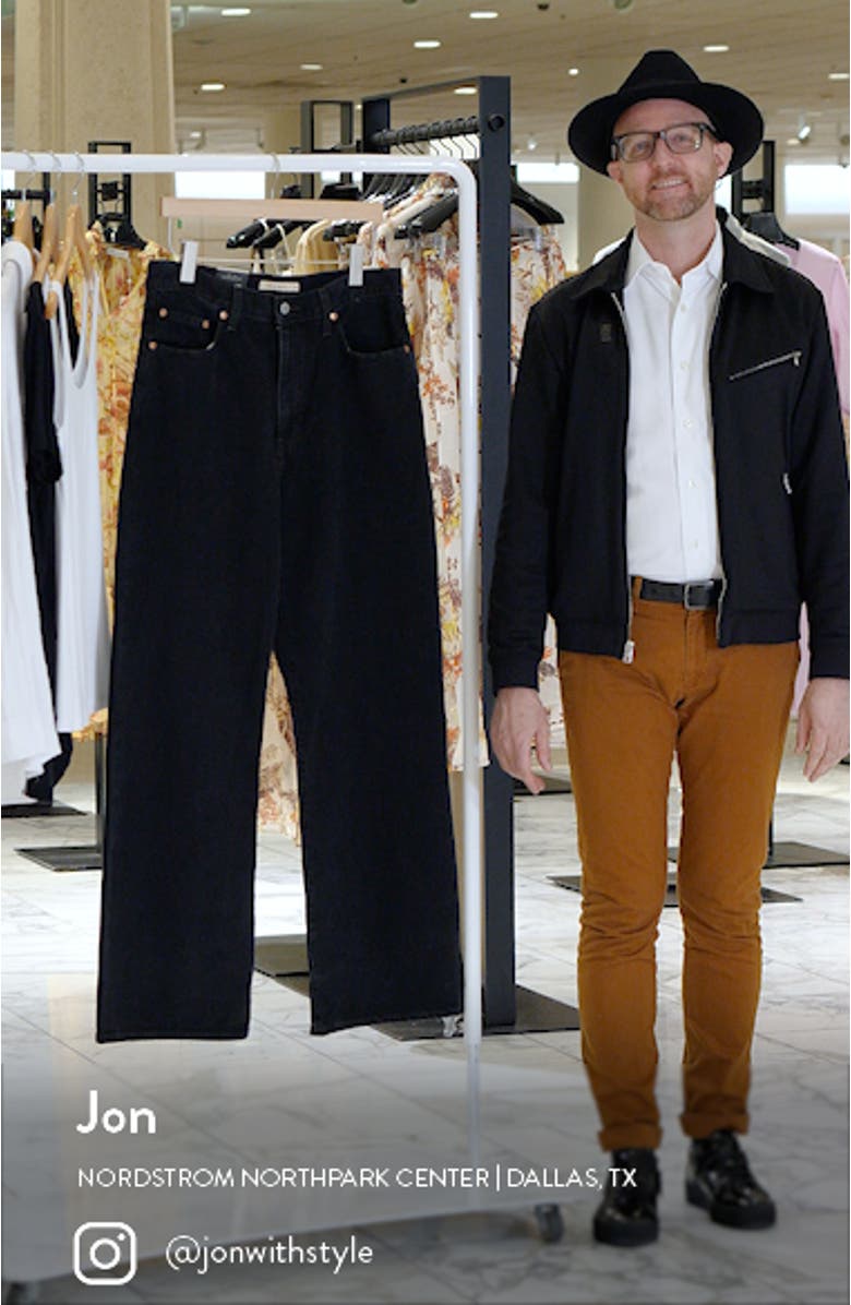 Ribcage High Waist Wide Leg Jeans, sales video thumbnail