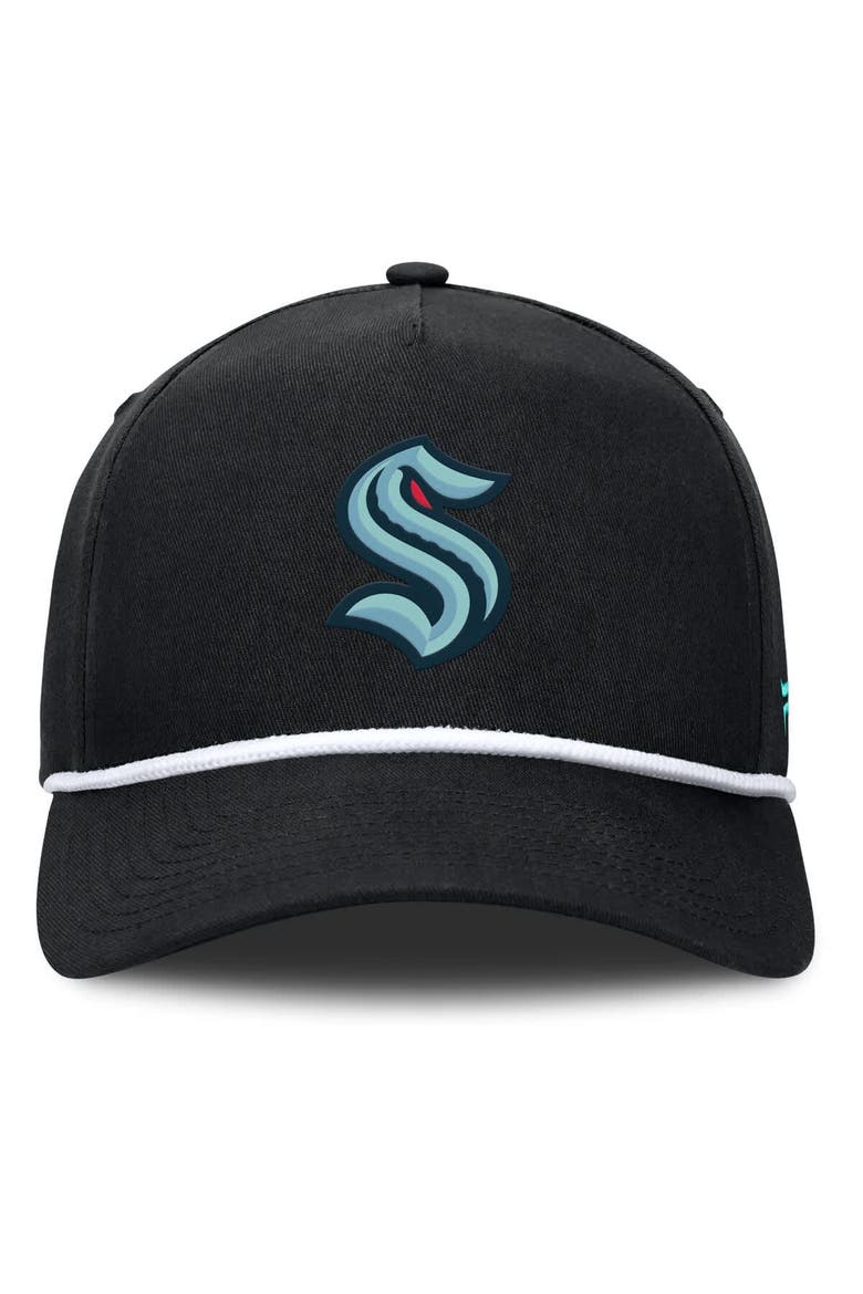 Men's Fanatics Black Seattle Kraken Authentic Pro Alt Jersey A-Frame Adjustable Hat, Alternate, color, Black