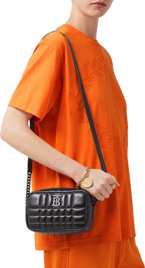 【BURBERRY】MINI LOLA CAMERA BAG BURBERRY Lola Camera Mini Quilted Lambskin Leather Shoulder