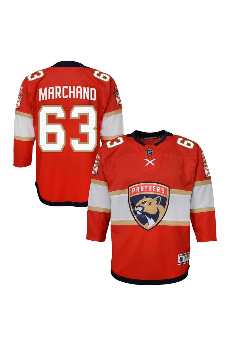 Youth Outerstuff Brad Marchand Red Florida Panthers Premier Player Jersey, Main, color, Red