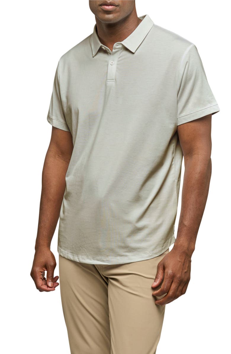 Cuts Trim Fit Cotton Blend Polo, Main, color, Mourning Dove